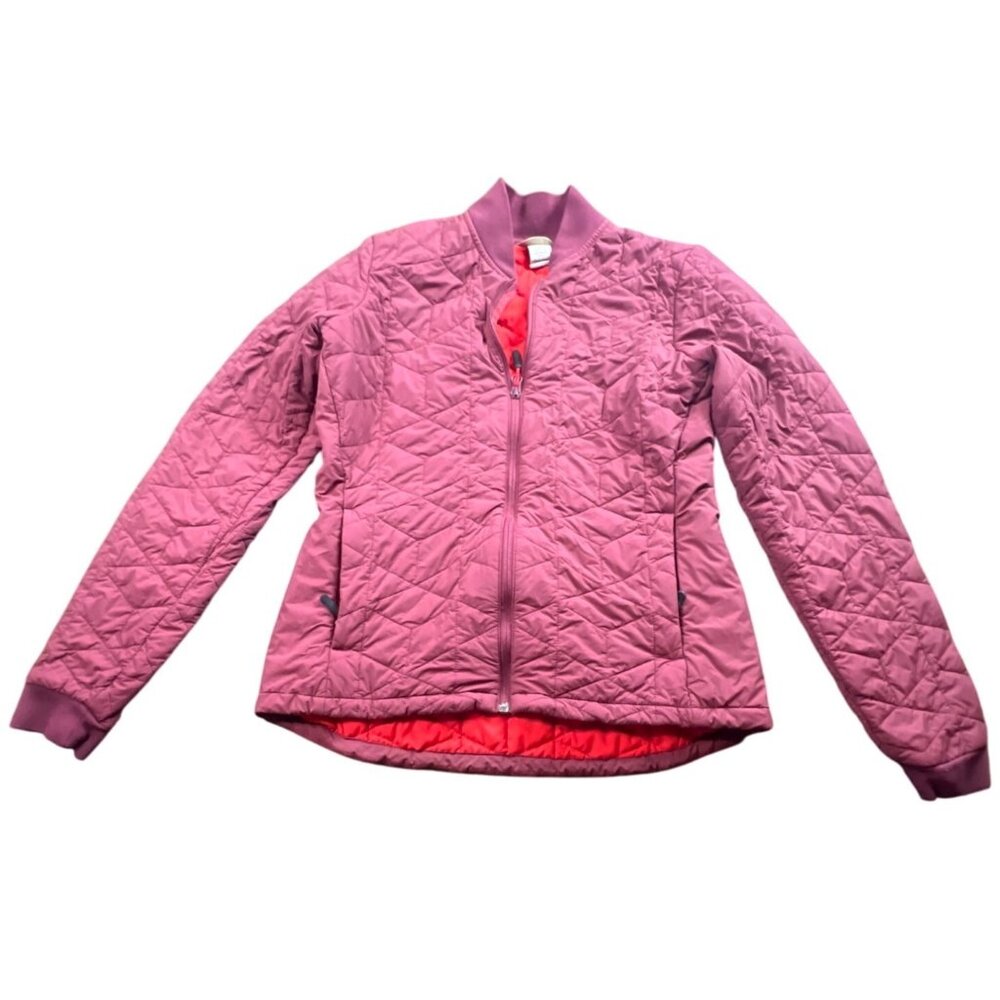Duluth Trading  Agiloft Womens Bran‎ Coat Quilted  Bomer Jacket S Red/Maroon